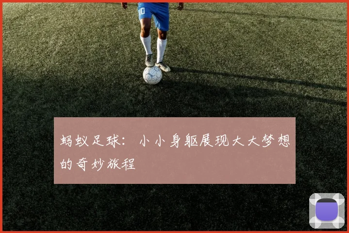 蚂蚁足球：小小身躯展现大大梦想的奇妙旅程